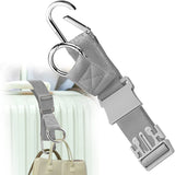 Add A Bag Luggage Strap Jacket Gripper, ZINZ D-Ring Hook Baggage Suitcase Straps Belts Travel Accessories