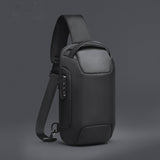 Sling Crossbody  Bag with TSA Anti-theft Lock Men Crossbody Bag Free-Charging Men Shoulder Bag