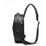 Hard Shell Sling Bag Crossbody Bag Travel Bag Waterproof Short Trip Chest Bag Pack for Men