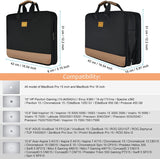 Laptop Sleeve Bag 15.6 Inch Briefcase with Shoulder Strap Expandable Water-Resistant Carrying Bag