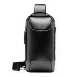 Sling Crossbody Bag for Men TSA Lock Anti-Theft Large Capacity Shoulder Bag USB Charging Waterproof Crossbody Bag