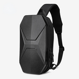 Sling Bag Hard Shell Crossbody Bag Waterproof Short Trip USB Charging Port Teenage 10L