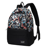 Stylish Doodle Canvas Backpack for Men Women Travel Backpack