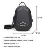 Anti-theft Sling Bag with Lock Travel Shoulder bag High-quality Messenger Bags Male Waterproof