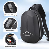 Anti-theft Sling Bag with Lock Travel Shoulder bag High-quality Messenger Bags Male Waterproof