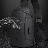 Sling Crossbody Bag Anti-theft Crossbody Bag Shoulder Messenger Bags Male Waterproof Short Trip Chest Bag for Men