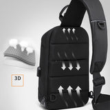 Sling Crossbody Bag Anti-theft Crossbody Bag Shoulder Messenger Bags Male Waterproof Short Trip Chest Bag for Men