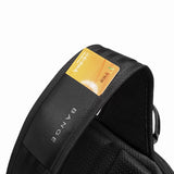 Leather Sling Crossbody Bag for Men Women with USB Charging Oxford Waterproof Large Capacity