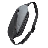 Sling Crossbody Bag for Men Large Capacity Chest Bag TPU Materials Waterproof Black&Gray