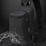 Sling Crossbody Bag for Men Travel Bag USB Recharge Crossbody Bag Shoulder Bag Waterproof