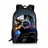 Skull 3D Print School Backpack for Boys Girls Book Bag Casual Shoulder Bags 16Inch
