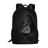 Skull 3D Print School Backpack for Boys Girls Book Bag Casual Shoulder Bags 16Inch