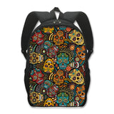 Grim Reaper Skull Backpack for Teenage Boys Children School Bags Punk Women  Travel Bags
