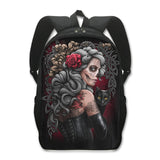Grim Reaper Skull Backpack for Teenage Boys Children School Bags Punk Women  Travel Bags