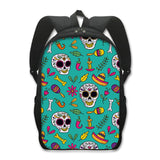 Grim Reaper Skull Backpack for Teenage Boys Children School Bags Punk Women  Travel Bags