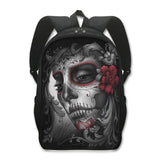 Grim Reaper Skull Backpack for Teenage Boys Children School Bags Punk Women  Travel Bags