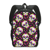Grim Reaper Skull Backpack for Teenage Boys Children School Bags Punk Women  Travel Bags