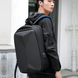 Hard Shell Men Backpack Anti-theft USB Charging Port 15.6 inch Laptop Backpacks Waterproof Backpack