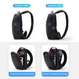 Hard Shell Sling Bag Crossbody Bag For Men Waterproof Anti-theft Men's Shoulder Bag Multifunction USB Charging Chest Bags