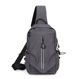 Sling Bag Crossbody Bag for Men Casual Water Repellent Male Shoulder Bag USB Charging Short Trip Travel Chest Pack