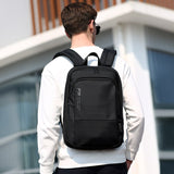 Slim Laptop Backpack 15.6 Inch Black Business Expandable Laptop Backpacks School Bags