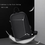 Sling Bag Crossbody Bag Anti theft Men Shoulder Bag 7.9 Inch iPad Waterproof Chest Pack USB Charging