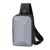 Sling Bag Crossbody Bag Anti theft Men Shoulder Bag 7.9 Inch iPad Waterproof Chest Pack USB Charging