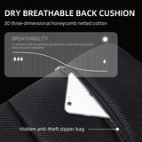 Sling Crossbody Bag Shoulder Bag for 9.7" iPad USB Charging Chest Bag Short Trip Water Repellent Crossbody Bag Black