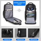 Waterproof Travel Backpack Fashion School Backpack Daily Work USB Charging Male Backpacks