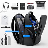 Waterproof Travel Backpack Fashion School Backpack Daily Work USB Charging Male Backpacks