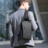 Sling Crossbody Bags Men USB Charging Chest Pack Short Trip Messengers Bag Shoulder Bag