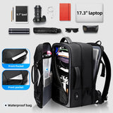 Carry-on Travel Backpack 39L Waterproof USB Charging Port Expandable
