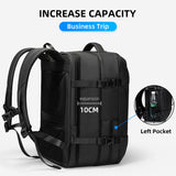 Carry-on Travel Backpack 39L Waterproof USB Charging Port Expandable