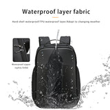 Hard Shell Backpack for Men Waterproof USB Charging Port Business Travel Backpacks