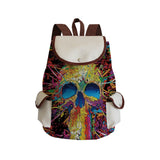 Skull Printed Ladies Backpack Cartoon Fashion School Bag Halloween Children's Backpack