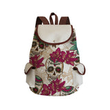 Skull Printed Ladies Backpack Cartoon Fashion School Bag Halloween Children's Backpack