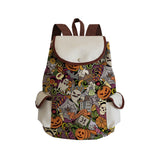 Skull Printed Ladies Backpack Cartoon Fashion School Bag Halloween Children's Backpack