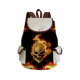 Skull Printed Ladies Backpack Cartoon Fashion School Bag Halloween Children's Backpack