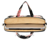 Flower Laptop Shoulder Bag 13"14"15"15.6" Pouch PC Canvas Notebook Handle Case For Macbook HP Lenovo