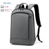 Slim Laptop Backpack for Men Work Bag 15.6 Inch Office Black Backpack Lightweight