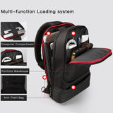 Sling Bag Anti-theft Fit in 13.3inch Laptop Waterproof with USB Quick Charging