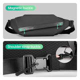 Crossbody Sling Bag Men Travel Water Resistant Chest Bag  Light Weight Bag Nylon & Oxford