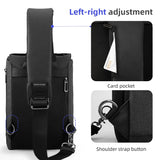 Anti-theft  Sling Crossbody Bag USB Charging Sling Bag 9.7inch Ipad Water Resistant Crossbody Bag Shoulder Bag