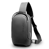 Anti-theft Sling Crossbody Bag for Men Short Trip Crossbody Bag  USB Charging Water-resistant Messenger