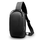 Anti-theft Sling Crossbody Bag for Men Short Trip Crossbody Bag  USB Charging Water-resistant Messenger