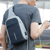 Sling Crossbody Bags Men Anti-theft sling Pack Summer Short Trip Messengers Bag Water Repellent Shoulder Bag
