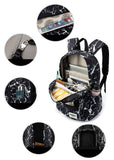 Doodle Backpack School Casual Laptop Protect Bag School Backpack For Macbook Dell Acer Laptop Bag
