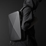 Hard Shell Backpack for Men Slim Waterproof with Lock USB Charging Port Travel Backpack