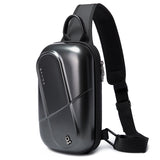 Hard Shell Sling Crossbody Bag for Men Paper Clip Women Travel Backpack Hard Shell Waterproof Bag