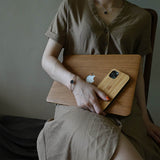 Wood Macbook Pro Case Laptop Case for Macbook Air Wood Grain Protective Wood Case for Apple Mac Air Pro 13 15 16 inch